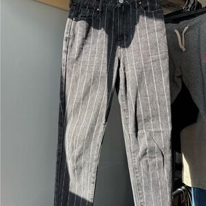 Gray Pinstripe Pants